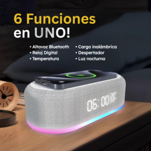 Bocina Recargable 6 en 1, Bluetooth
